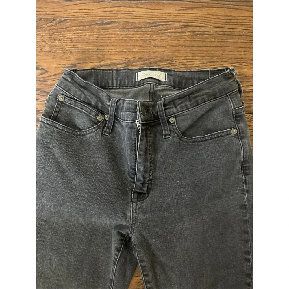 Madewell Cali Demi Boot Women's 27p Black Stretch Denim Bootcut Jeans High Rise